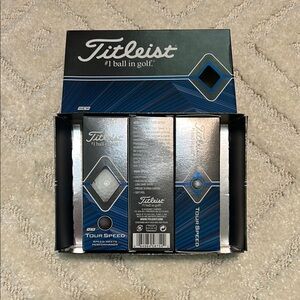 9 NEW Titleist Tour Speed Golf Balls - no markings